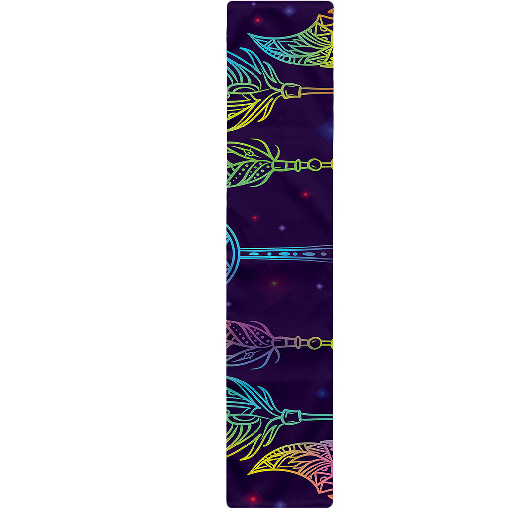 Rainbow Native Dream Catcher Print Table Runner