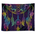 Rainbow Native Dream Catcher Print Tapestry