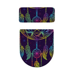 Rainbow Native Dream Catcher Print Toilet Lid And Tank Cover Set