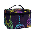 Rainbow Native Dream Catcher Print Travel Makeup Bag