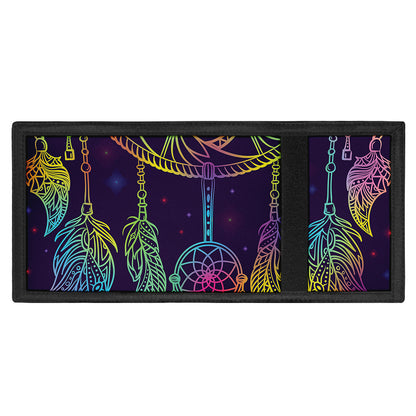 Rainbow Native Dream Catcher Print Trifold Wallet
