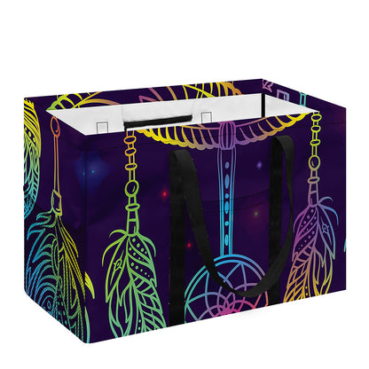 Rainbow Native Dream Catcher Print Utility Tote Bag