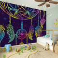 Rainbow Native Dream Catcher Print Wall Sticker