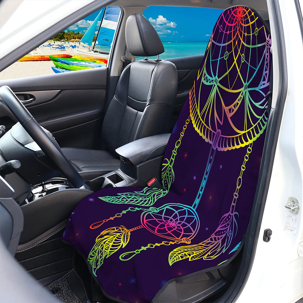 Rainbow Native Dream Catcher Print Waterproof Car Seat Cover