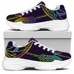 Rainbow Native Dream Catcher Print White Chunky Shoes