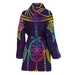 Rainbow Native Dream Catcher Print Women's Bathrobe