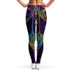Rainbow Native Dream Catcher Print Women's Leggings