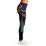 Rainbow Native Dream Catcher Print Women's Leggings