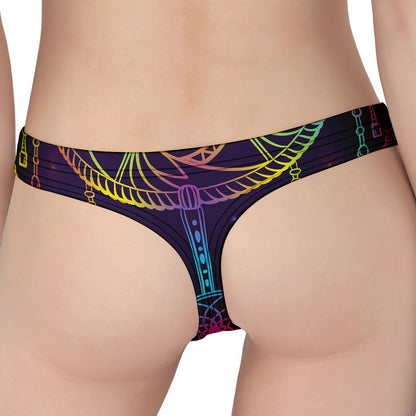 Rainbow Native Dream Catcher Print Women's Thong