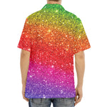 Rainbow (NOT Real) Glitter Artwork Print Aloha Shirt
