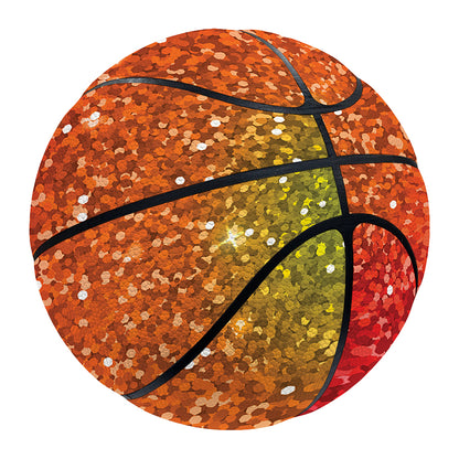 Rainbow (NOT Real) Glitter Artwork Print Basketball