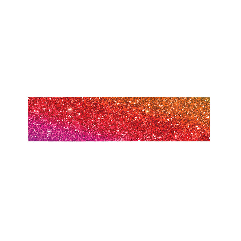 Rainbow (NOT Real) Glitter Artwork Print Bed Runner