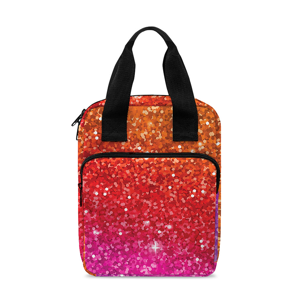 Rainbow (NOT Real) Glitter Artwork Print Bible Tote Bag