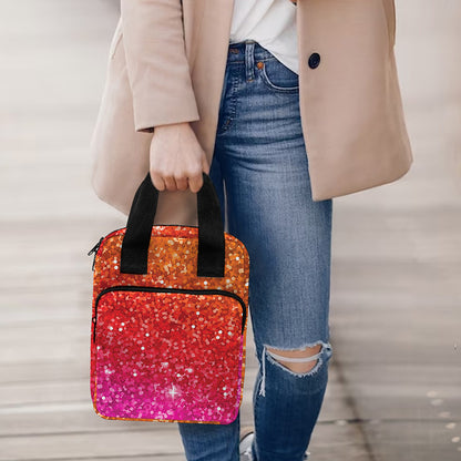 Rainbow (NOT Real) Glitter Artwork Print Bible Tote Bag