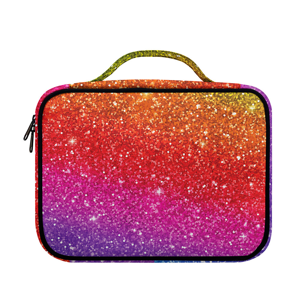 Rainbow (NOT Real) Glitter Artwork Print Briefcase Bible Bag