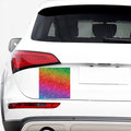 Rainbow (NOT Real) Glitter Artwork Print Car Sticker