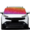 Rainbow (NOT Real) Glitter Artwork Print Car Windshield Snow Cover