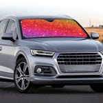 Rainbow (NOT Real) Glitter Artwork Print Car Windshield Sun Shade