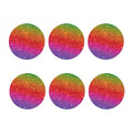 Rainbow (NOT Real) Glitter Artwork Print Coaster Set