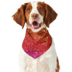 Rainbow (NOT Real) Glitter Artwork Print Dog Bandana