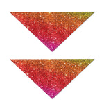 Rainbow (NOT Real) Glitter Artwork Print Dog Bandana