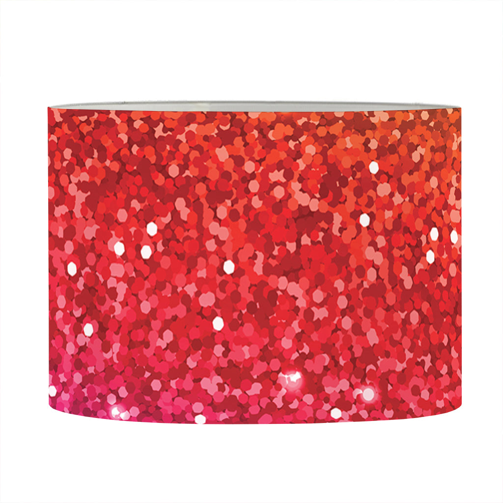 Rainbow (NOT Real) Glitter Artwork Print Drum Lamp Shade