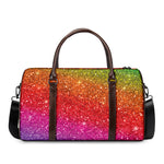 Rainbow (NOT Real) Glitter Artwork Print Duffle Bag