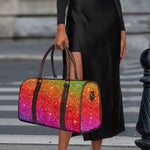 Rainbow (NOT Real) Glitter Artwork Print Duffle Bag