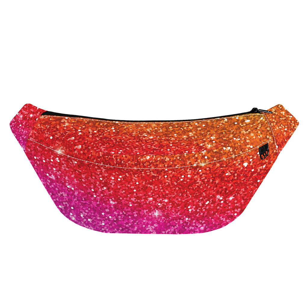 Rainbow (NOT Real) Glitter Artwork Print Fanny Pack
