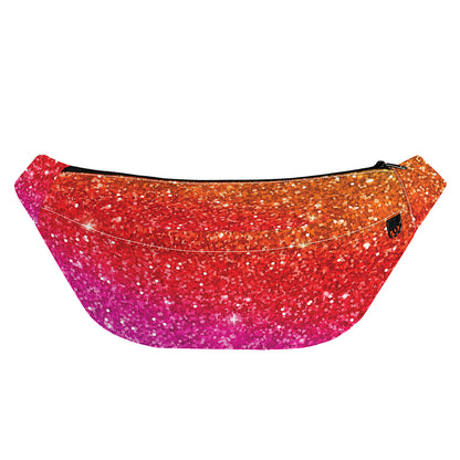 Rainbow (NOT Real) Glitter Artwork Print Fanny Pack