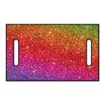 Rainbow (NOT Real) Glitter Artwork Print Golf Cart Seat Cover