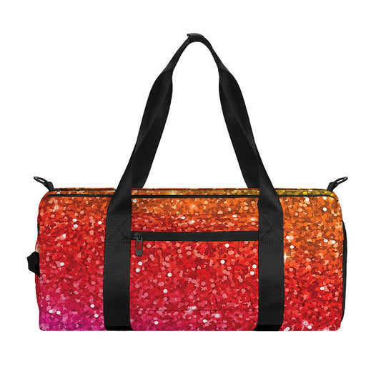 Rainbow (NOT Real) Glitter Artwork Print Gym Bag