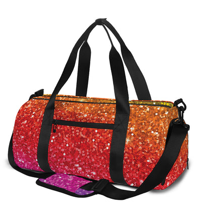Rainbow (NOT Real) Glitter Artwork Print Gym Bag