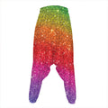Rainbow (NOT Real) Glitter Artwork Print Hammer Pants