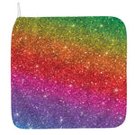 Rainbow (NOT Real) Glitter Artwork Print Hand Towel