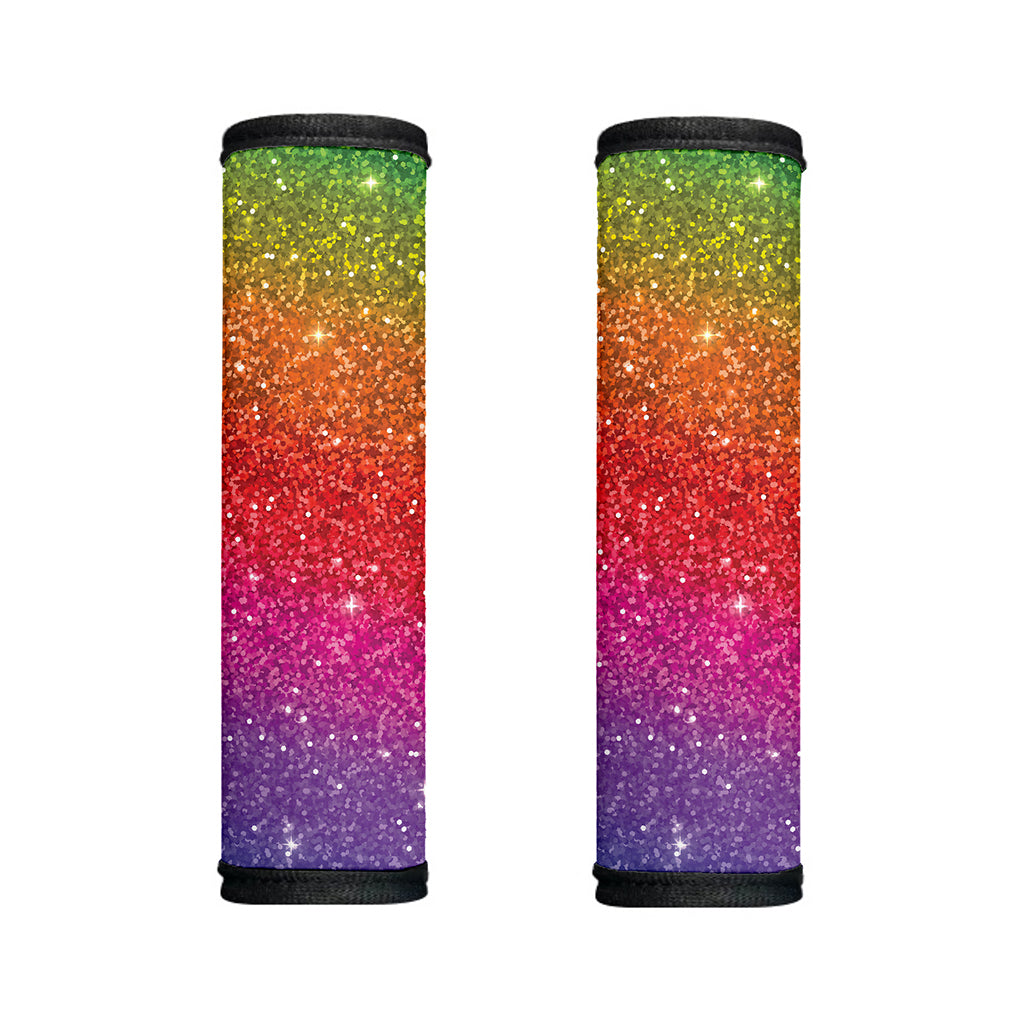 Rainbow (NOT Real) Glitter Artwork Print Handle Covers