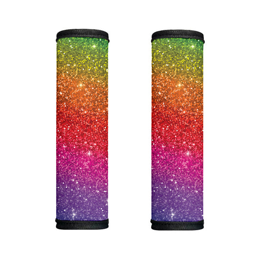 Rainbow (NOT Real) Glitter Artwork Print Handle Covers