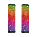 Rainbow (NOT Real) Glitter Artwork Print Handle Covers