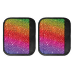 Rainbow (NOT Real) Glitter Artwork Print Handle Covers