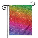 Rainbow (NOT Real) Glitter Artwork Print House Flag