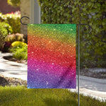 Rainbow (NOT Real) Glitter Artwork Print House Flag
