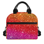 Rainbow (NOT Real) Glitter Artwork Print Insulated Lunch Bag