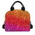 Rainbow (NOT Real) Glitter Artwork Print Insulated Lunch Bag