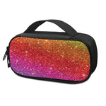 Rainbow (NOT Real) Glitter Artwork Print Insulin Cooler Travel Case