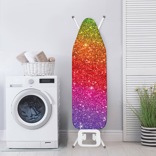 Rainbow (NOT Real) Glitter Artwork Print Ironing Board Cover
