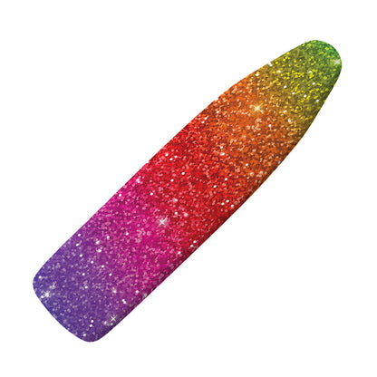 Rainbow (NOT Real) Glitter Artwork Print Ironing Board Cover
