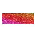 Rainbow (NOT Real) Glitter Artwork Print Long Kitchen Mat