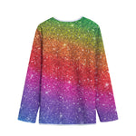 Rainbow (NOT Real) Glitter Artwork Print Long Sleeve Short Coat