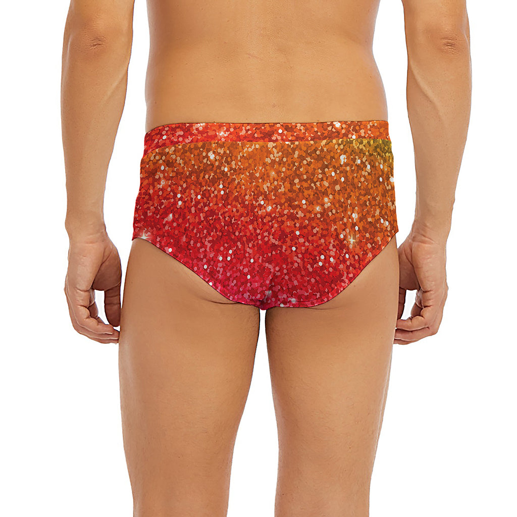 Rainbow (NOT Real) Glitter Artwork Print Men's Briefs