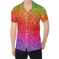 Rainbow (NOT Real) Glitter Artwork Print Men's Shirt